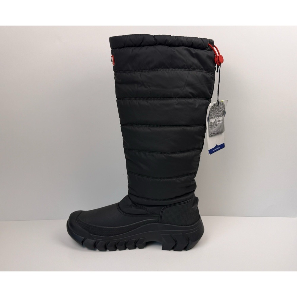 Hunter Black Intrepid Tall Snow Boot Women's Size 8 Black No‎ Box - Picture 5 of 7